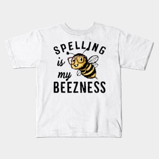 Spelling is my beezness Kids T-Shirt